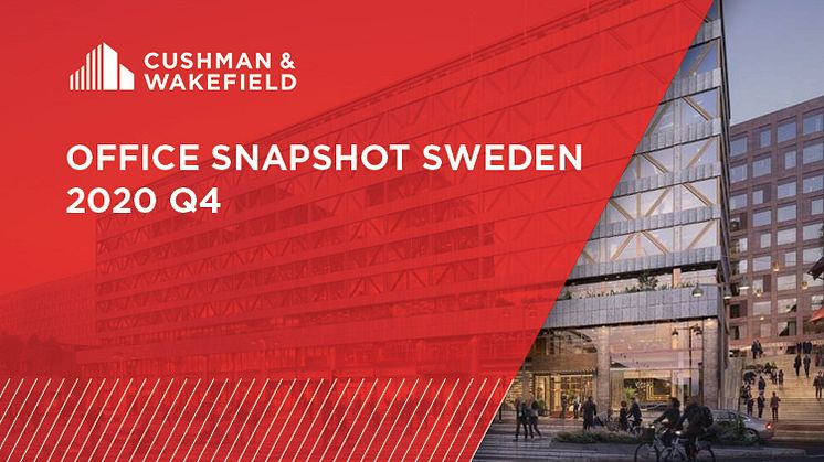 I senaste Office Snapshot Sweden presenterar Cushman & Wakefield aktuella kvartalsdata och trender för kontorsmarknaden i storstadsregioner över hela Sverige.