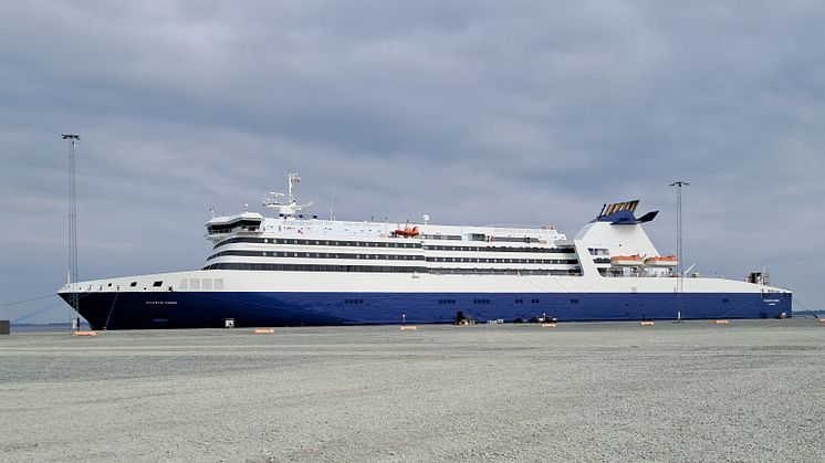 Tallink Grupp’s fartyg Superfast IX (Atlantic Vision) i Danmark.