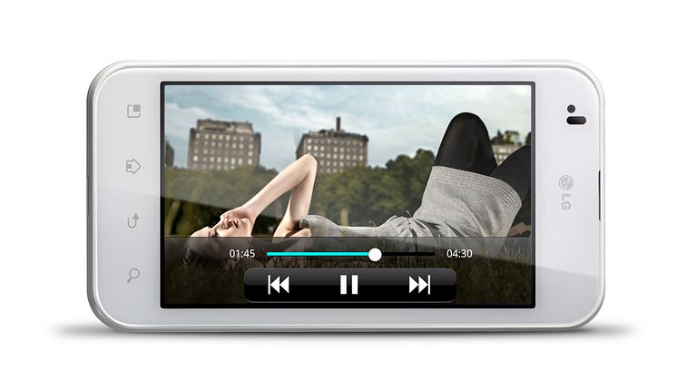 LG Optimus Black W video player view