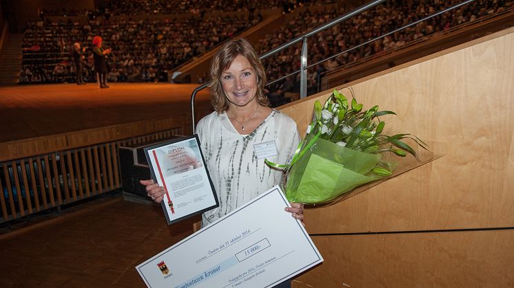 Annelie Andersson, förskollärare på Björkhaga förskola, mottagare av Pedagogiskt pris 2016 i kategorin förskola