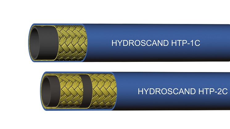 Hydroscands nya högtryckstvättslangar finns med ett eller två lager av stål, för olika tryck.