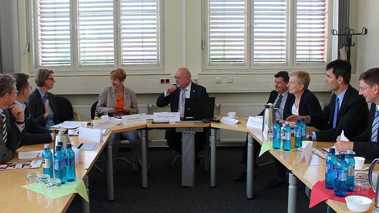 Brandenburgs Wissenschaftsministerin Dr. Martina Münch am 6. Juli 2016 zu Arbeitsbesuch an der Technischen Hochschule Wildau