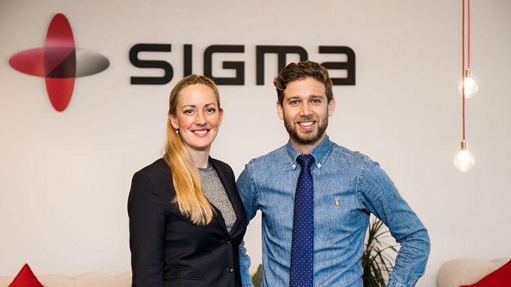 Elin Hölcke, Managing Director Sigma Young Talent, and Johan Ward, Business Unit Manager Sigma Young Talent Stockholm