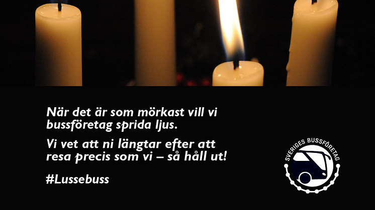 Under Luciadagen kommer Bus4You och Flygbussarna att medverka i manifestationen #Lussebuss.