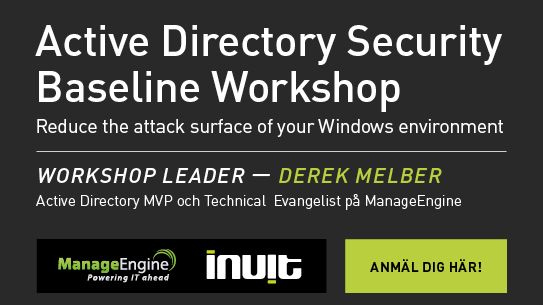 Active Directory Security Baseline Workshop [Malmö]