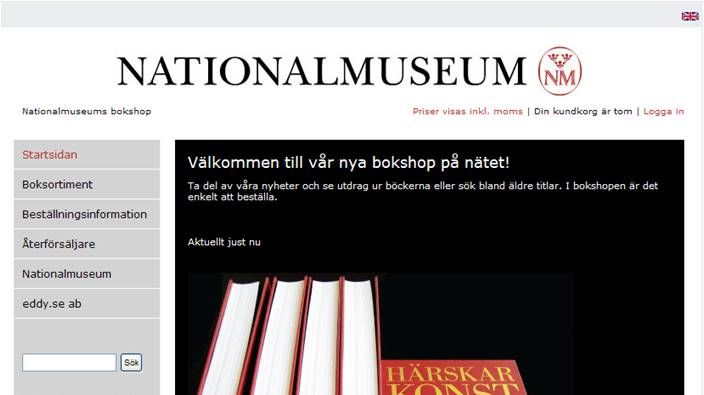 Nationalmuseum öppnar ny bokshop på nätet