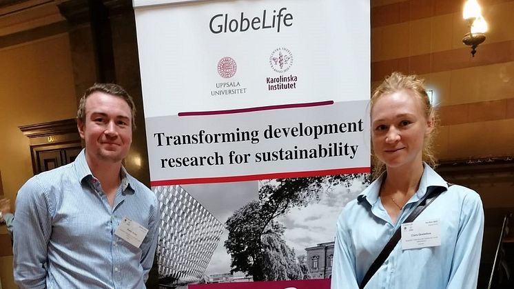 Robin Alnäs och Clara Orstadius arbetar på ICLD:s forskningsenhet.
