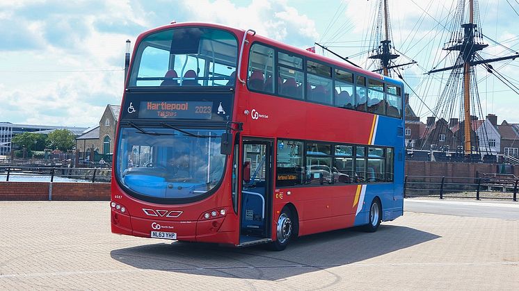 Go North East sets sail to Hartlepool to provide Park & Ride transport for Tall Ships event