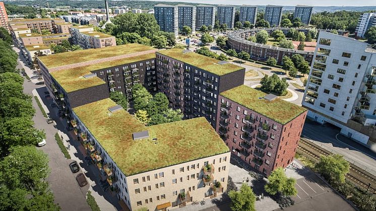 Visionsbild av Mandolingatan, Liljewall Arkitekter