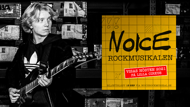 Andreas Palm från Lindesberg är med i rockmusikalen Noice som nu fortsätter i Malmö efter årsskiftet.