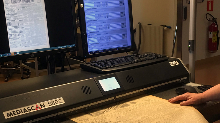 Reformatorn digitaliseras vid Mediekonverteringscentrum (MKC) i Fränsta.