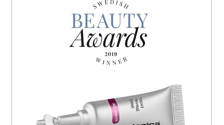 Rapid Reveal Peel vinnare av Årets Ansiktsvård, Swedish Beauty Awards 2019.