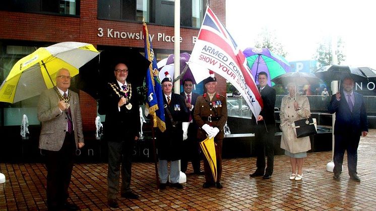 Bury flies the flag for Armed Forces Day