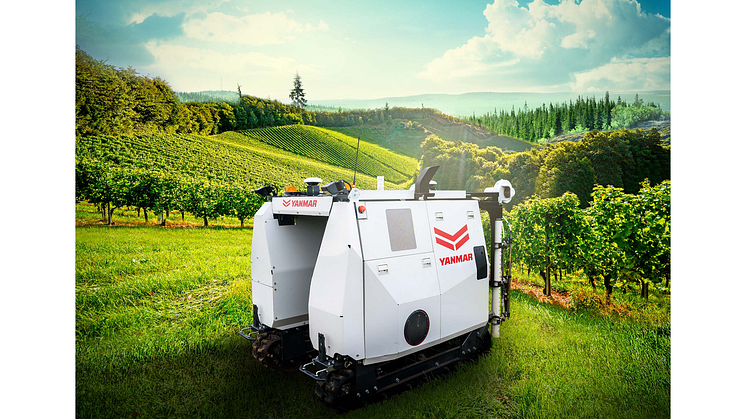 The Yanmar YV01 vineyard robot.