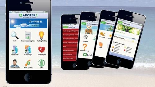 Mobilapp fra Apotek 1:  Vår kunnskap – din trygghet, på din mobil