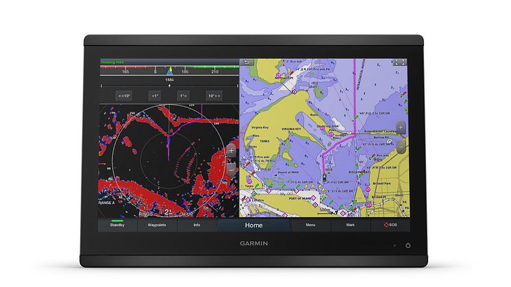 Die neue GPSMAP 8400 Kartenplotter-Serie von Garmin bietet mit nur einem Fingertipp Zugriff auf die wichtigsten Informationen.