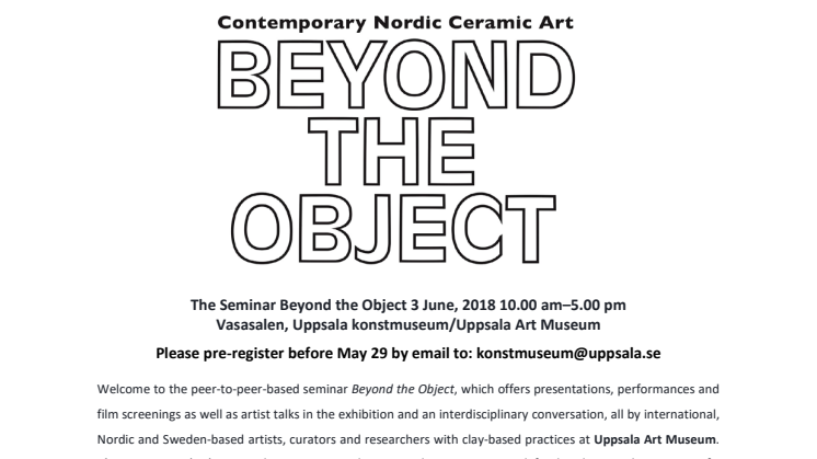 Seminar Beyond the Object