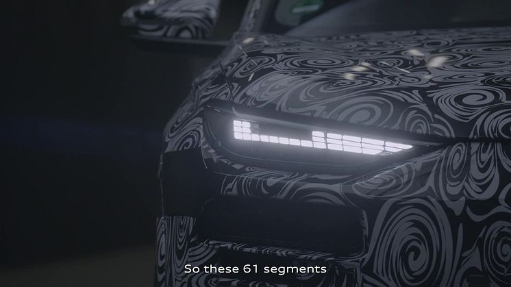 Audi Q6 e-tron - lysteknologi