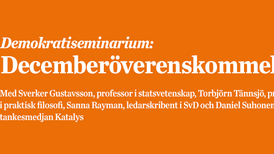 Demokratiseminarium om Decemberöverenskommelsen