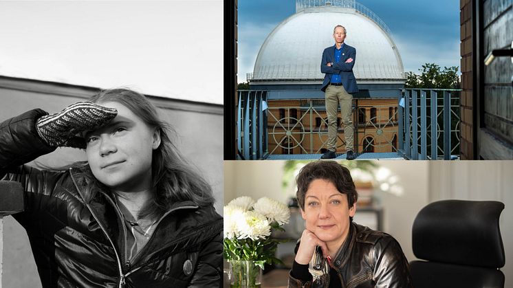 Greta Thunberg, Johan Rockström, Helen Macdonald 