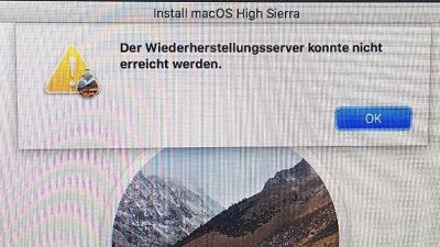 [macOS Sonoma/Ventura/Monterey] Der Wiederherstellungsserver konnte nicht erreicht werden