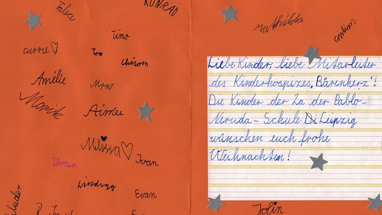 Weihnachtsaktion der Pablo-Neruda-Schule für Bärenherz