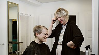 Ida Boström delar sin berättelse på salong KällbergElberg