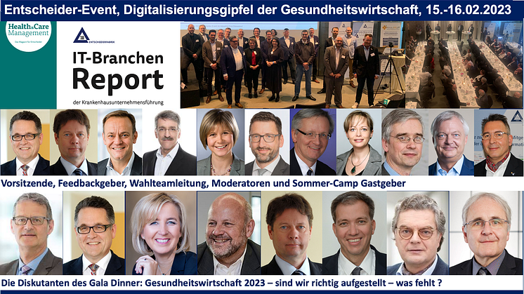 15.-16.02.2023 Sichern Sie sich Ihren Platz  - Entscheider-Event - Der Digitalisierungsgipfel der Gesundheitswirtschaft