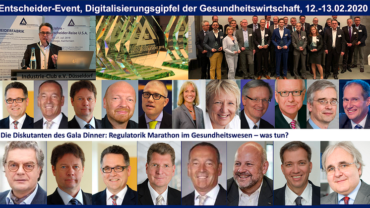 12.-13.02.2020: Entscheider-Event - der Digitalisierungsgipfel der Deutschen Gesundheitswirtschaft !