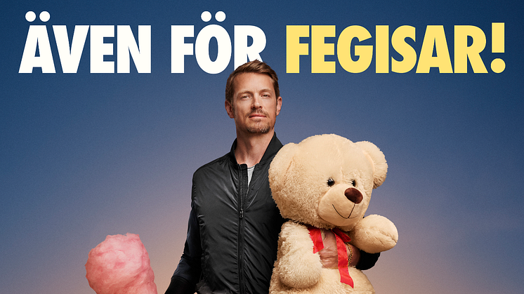 Joel Kinnaman som feg actionhjälte i Gröna Lunds nya reklamfilm