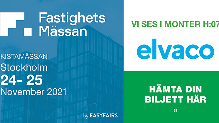 Elvaco ställer ut på Fastighetsmässan