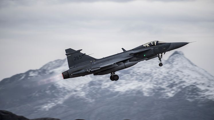 Jas 39 Gripen. Foto: Mats Nyström/Försvarsmakten
