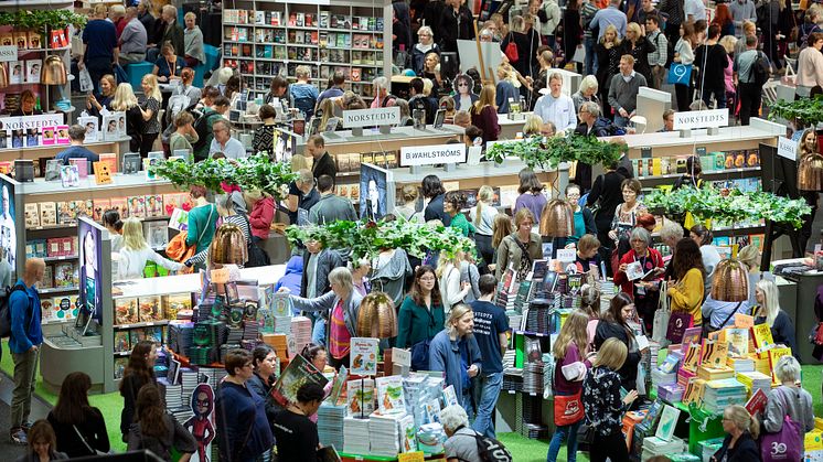 Bokmässan i Göteborg lockar årligen tusentals besökare och under dagarna hålls många olika seminarier. Fotograf: Dick Gillberg