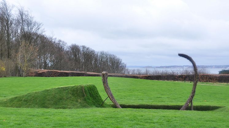 Land Art på Sofiero av konstnärerna Gabriele Meneguzzi och Vincenzo Sponga. 