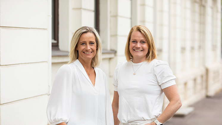 En duo att räkna med - Ulrika Hyll, regionchef sydväst och Lina Ahlgren, nytillträdd affärsenhetschef, Halmstad.