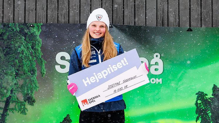 Josefine Söderqvist från Storvreta vann Svenska Spels Hejapriset