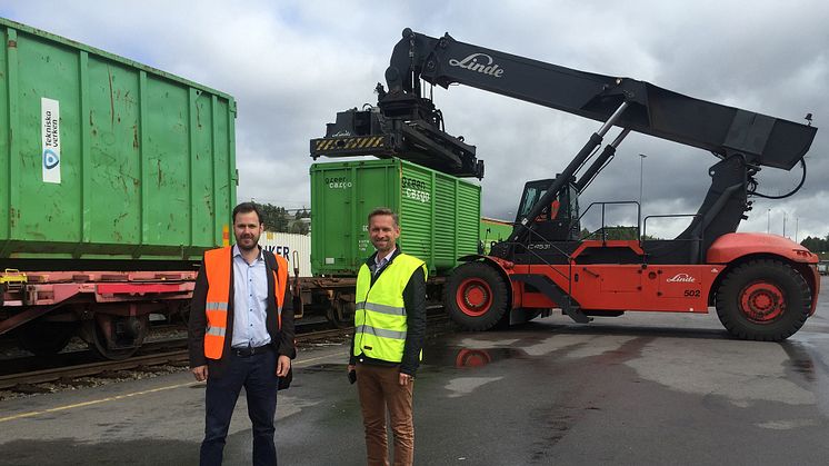 Niklas Wilandh Green Cargo och Jon Bergan Gjenvinning Downstream