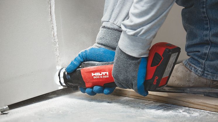 SCO 6-A22 gipsfresemaskin Hilti´s nyeste medlem i 22v-familien