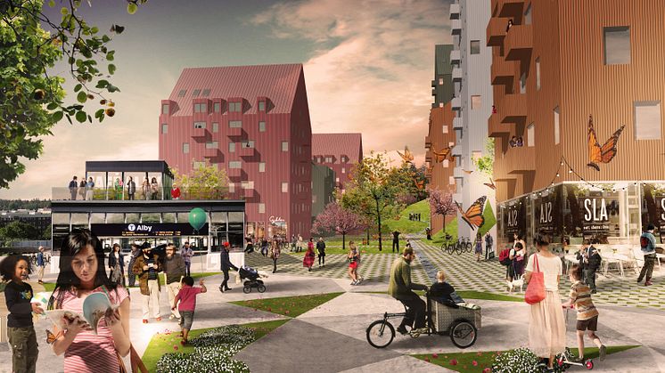 Arkitema Architects vinder stor boligopgave i forstad til Stockholm