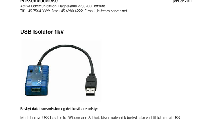 USB-Isolator 1KV