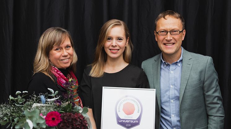 Liselotte Shafiee, Nataly Duyko, and Niklas Börjesson, Sigma Technology. Photo: Universum
