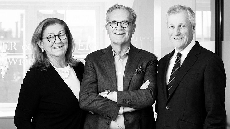 Paulina von Euler, Stefan Widenfelt och Peder Kruse, Founding Partners vid von Euler & Partners