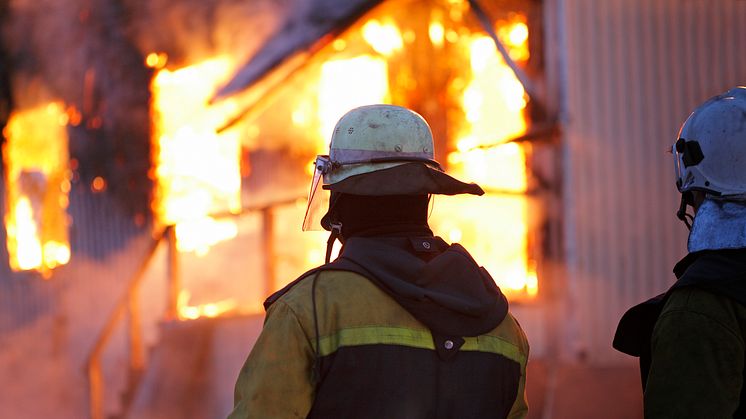 Brand i byggnad. Fotograf: Mostphotos