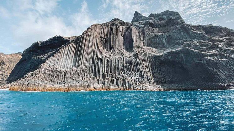 Det spektakulära naturfenomenet Los Órganos Natural Monument på den lilla kanariska ön La Gomera är väl värt en utflykt. Foto: Canary Islands Tourism.