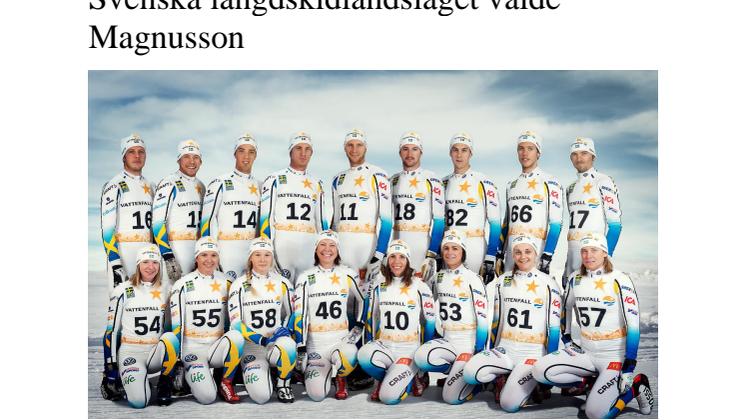 Svenska längdskidlandslaget valde Magnusson 