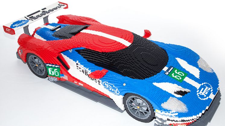 LEGO-utgaven av Ford GT blir vist på Le Mans kommende helg