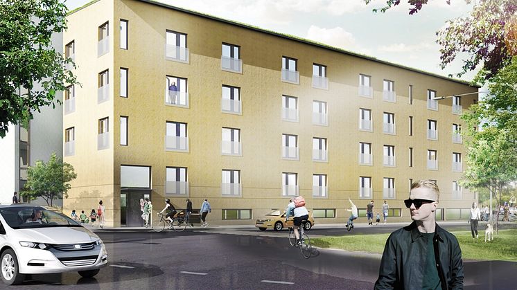 Byggstart av passivhus med 76 gröna hyresrätter för unga i Tyresö