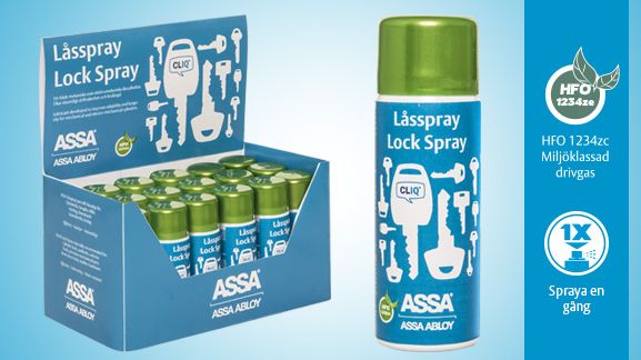 ASSA lanserar en ny miljöklassad låsspray