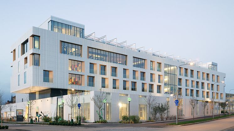 LINK arkitektur har ritat Skandionkliniken i Uppsala. Fotograf: Mathias Nero. 