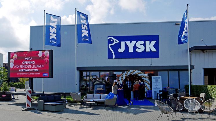 De winkel in Beneden-Leeuwen is de eerste van JYSK in de regio Rivierenland.